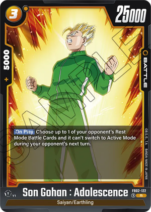 Blazing aura FB02-122 Son Gohan : Adolescence