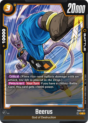 Blazing aura FB02-127 Beerus