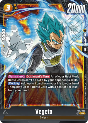 Blazing aura FB02-133 Vegeta