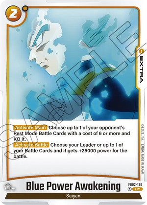 Blazing aura FB02-136 Blue Power Awakening