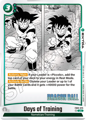 MANGA BOOSTER 01[SB01] FB03-075 Days of Training
