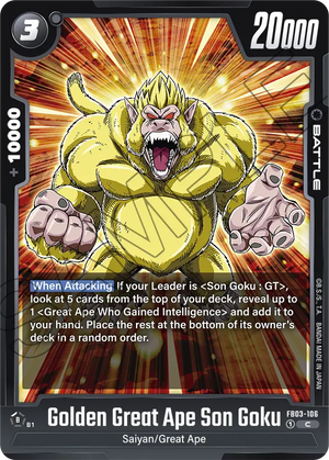 RAGING ROAR FB03-106 Golden Great Ape Son Goku