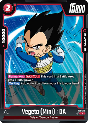 BOOSTER PACK -NEW ADVENTURE- [FB05] FB05-018 Vegeta (Mini) : DA