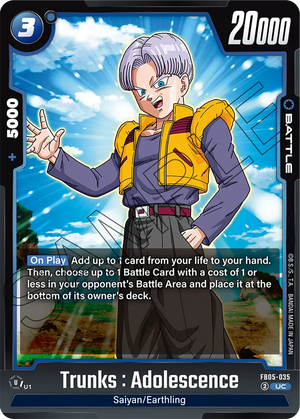 BOOSTER PACK -NEW ADVENTURE- [FB05] FB05-035 Trunks : Adolescence