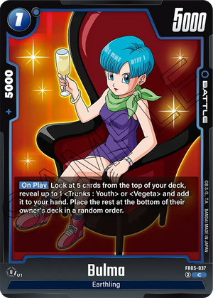 BOOSTER PACK -NEW ADVENTURE- [FB05] FB05-037 Bulma