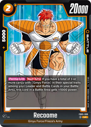 BOOSTER PACK -NEW ADVENTURE- [FB05] FB05-089 Recoome