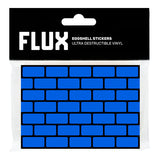 FLUX Eggshell Stickers 50 pcs Bricks Blue