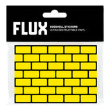 FLUX Eggshell Stickers 50 pcs Bricks Yellow
