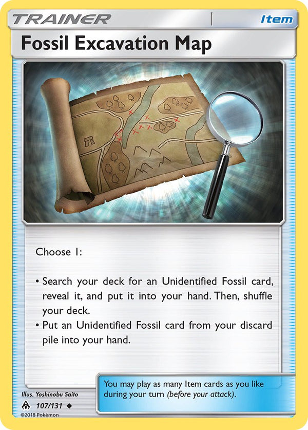 Forbidden Light 107 Fossil Excavation Map