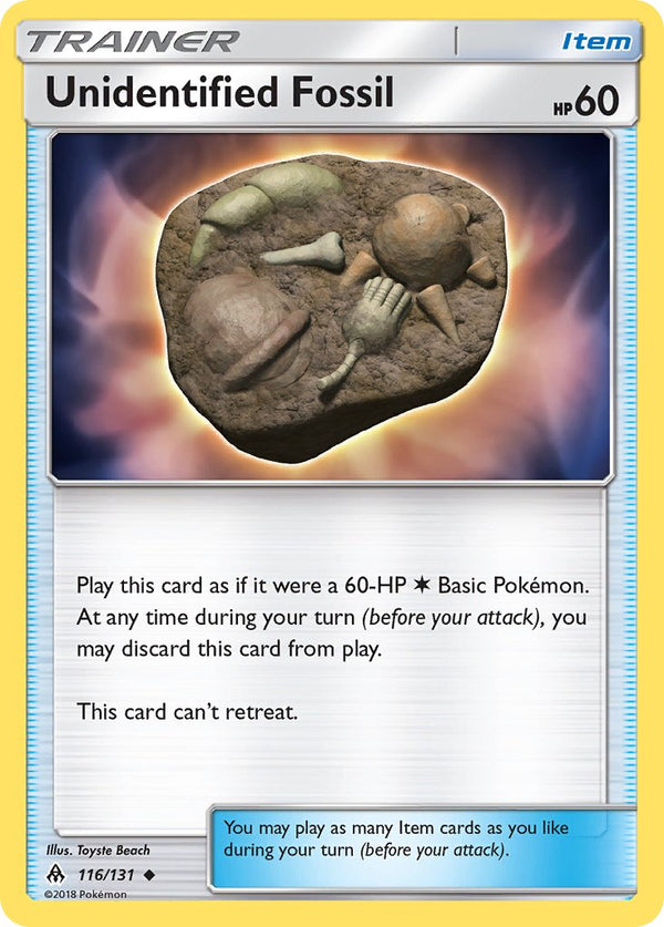 Forbidden Light 116 Unidentified Fossil