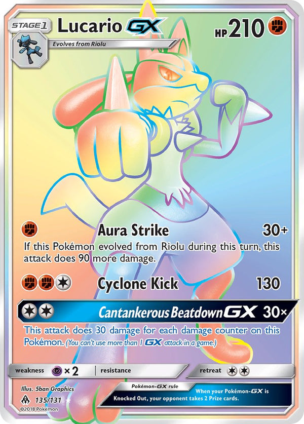 Forbidden Light 135 Lucario-GX