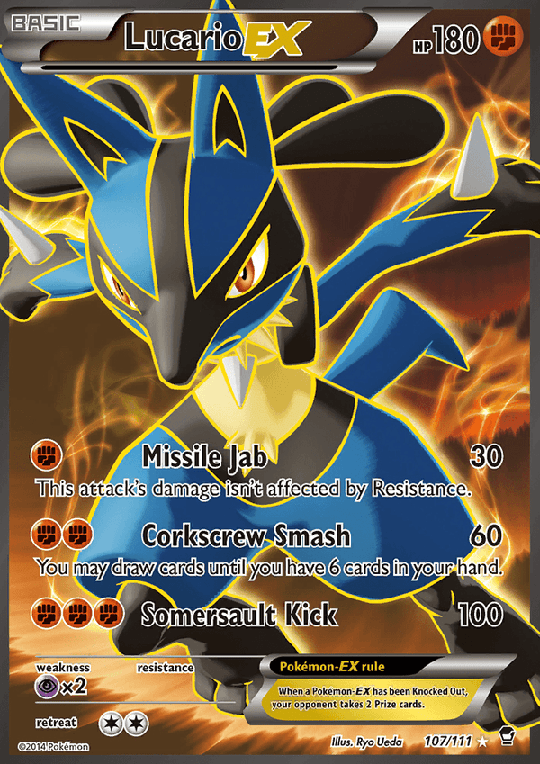 Furious Fists 107 Lucario-EX