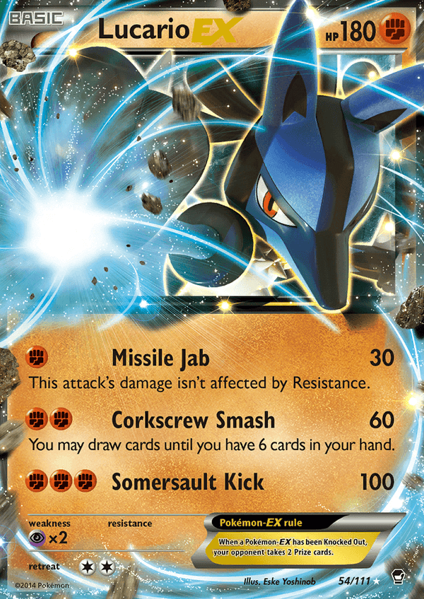 Furious Fists 054 Lucario-EX