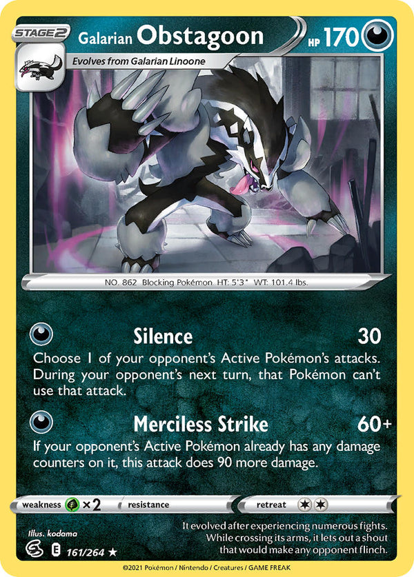 Fusion Strike 161 Galarian Obstagoon