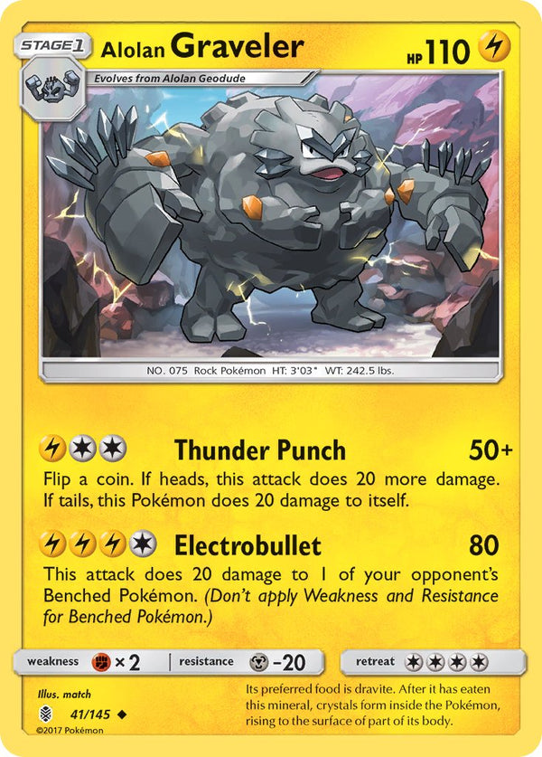 Guardians Rising 041 Alolan Graveler