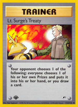 Gym Heroes 112 Lt. Surge's Treaty