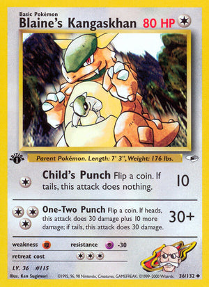 Gym Heroes 036 Blaine's Kangaskhan