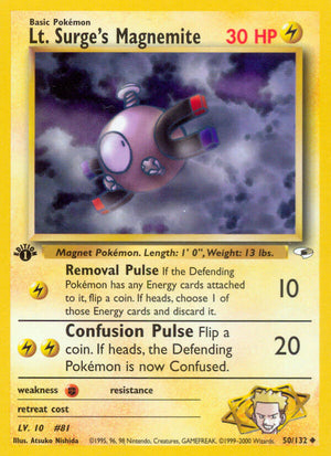 Gym Heroes 050 Lt. Surge's Magnemite