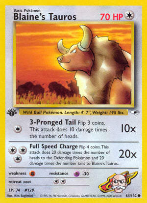 Gym Heroes 064 Blaine's Tauros