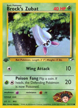 Gym Heroes 074 Brock's Zubat