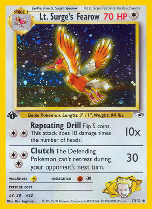 Gym Heroes 007 Lt. Surge's Fearow