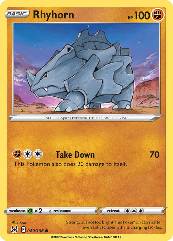 Lost Origin 089 Rhyhorn