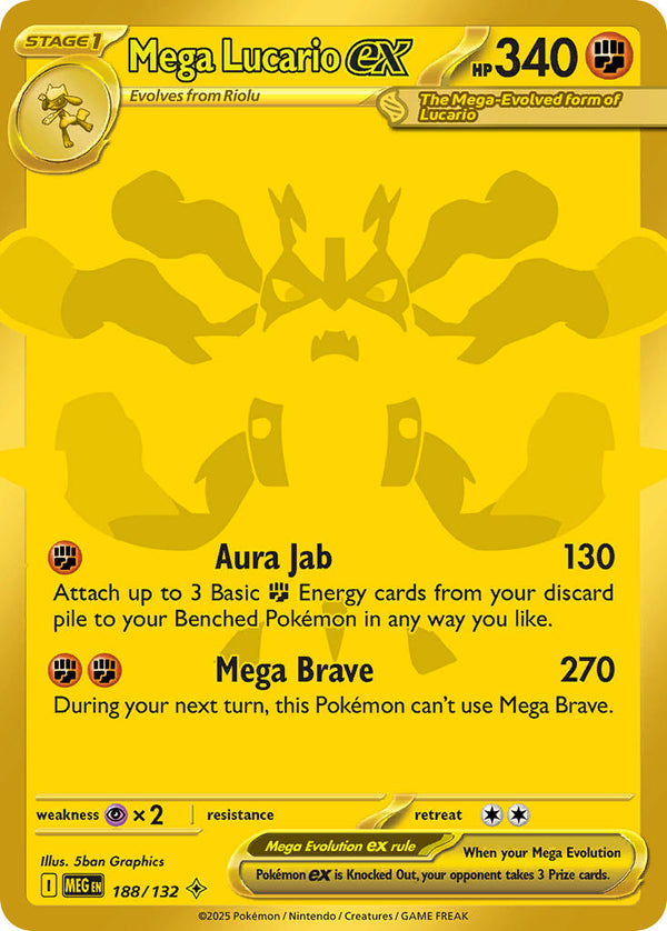 Mega Evolution 188 Mega Lucario ex