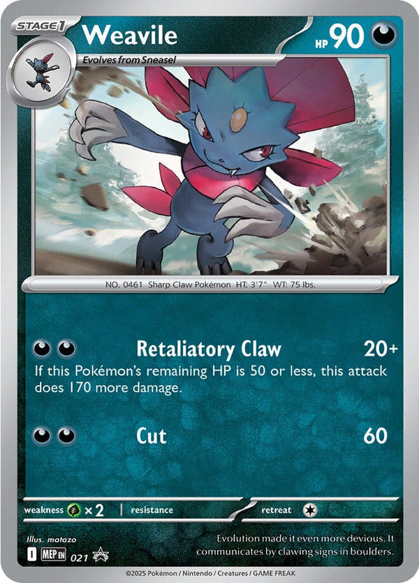 Mega Evolution Black Star Promos 021 Weavile