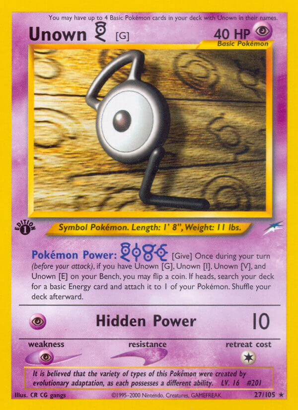 Neo Destiny 027 Unown [G]