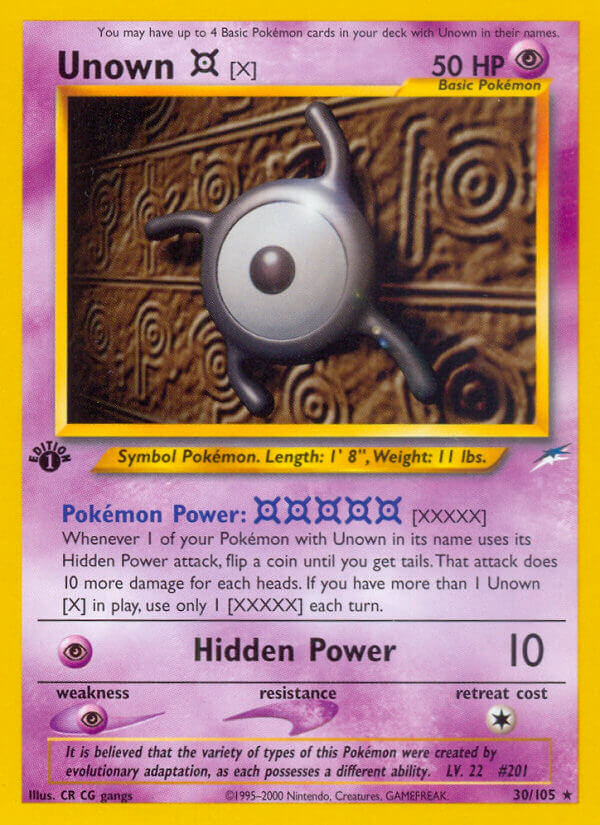 Neo Destiny 030 Unown [X]