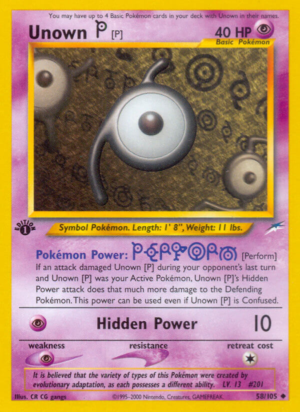 Neo Destiny 058 Unown [P]