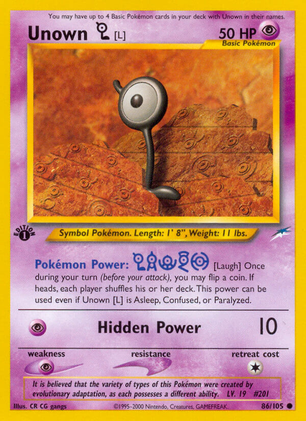 Neo Destiny 086 Unown [L]