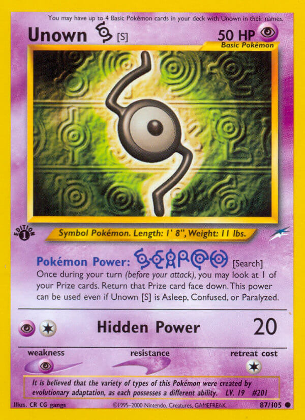 Neo Destiny 087 Unown [S]