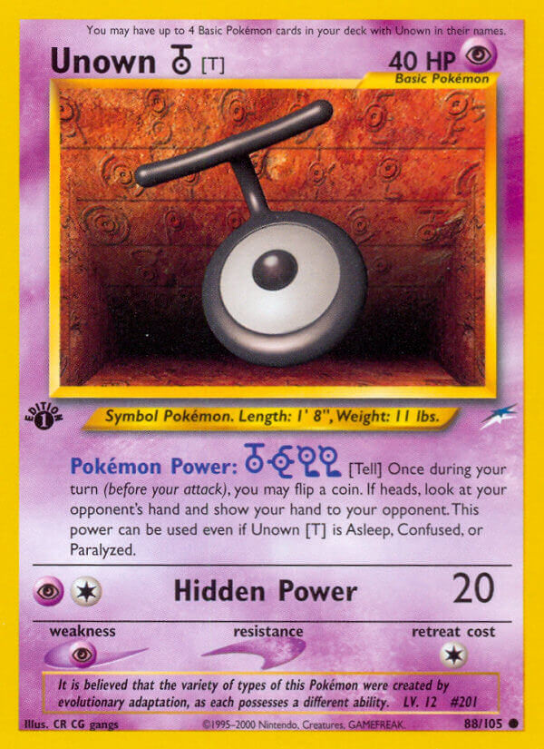 Neo Destiny 088 Unown [T]