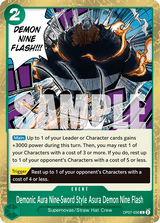 500 Years in the Future OP07-036 Demonic Aura Nine-Sword Style Asura Demon Nine Flash