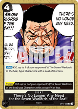 Royal Blood OP10-096 There's No Longer Any Need for the Seven Warlords of the Sea!!!