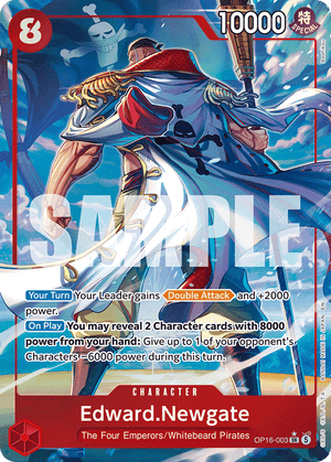 The Time of Battle OP16-003 Edward.Newgate (Alternate Art)