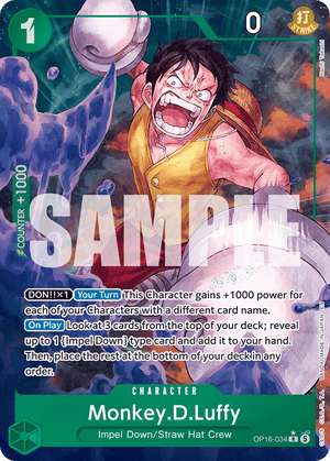The Time of Battle OP16-034 Monkey.D.Luffy (034) (Alternate Art)