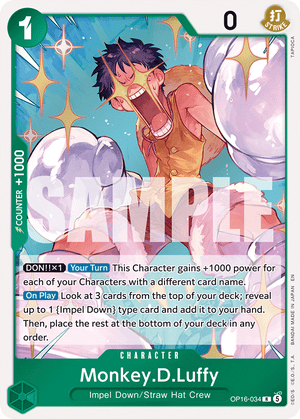 The Time of Battle OP16-034 Monkey.D.Luffy (034)