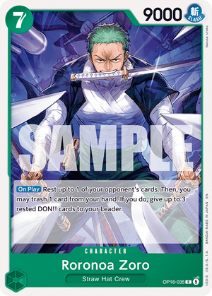 The Time of Battle OP16-035 Roronoa Zoro (035)
