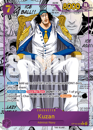 The Time of Battle OP16-063 Kuzan (Manga)
