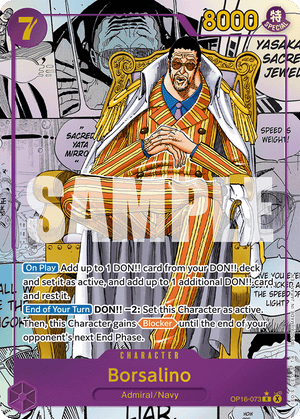The Time of Battle OP16-073 Borsalino (Manga)