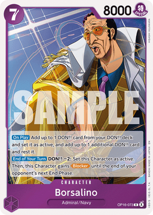 The Time of Battle OP16-073 Borsalino