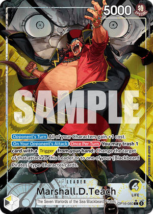 The Time of Battle OP16-080 Marshall.D.Teach (080) (Alternate Art)