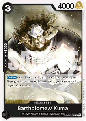 The Time of Battle OP16-093 Bartholomew Kuma (093)