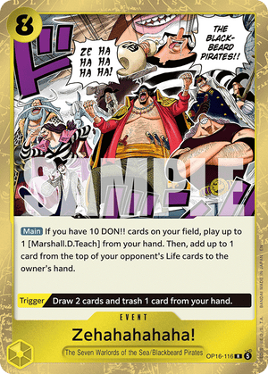 The Time of Battle OP16-116 Zehahahahaha!