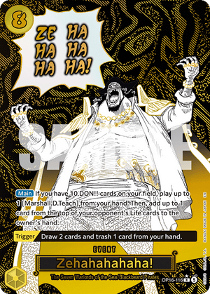 The Time of Battle OP16-116 Zehahahahaha! (Alternate Art)