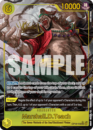 The Time of Battle OP16-119 Marshall.D.Teach (119) (Alternate Art)