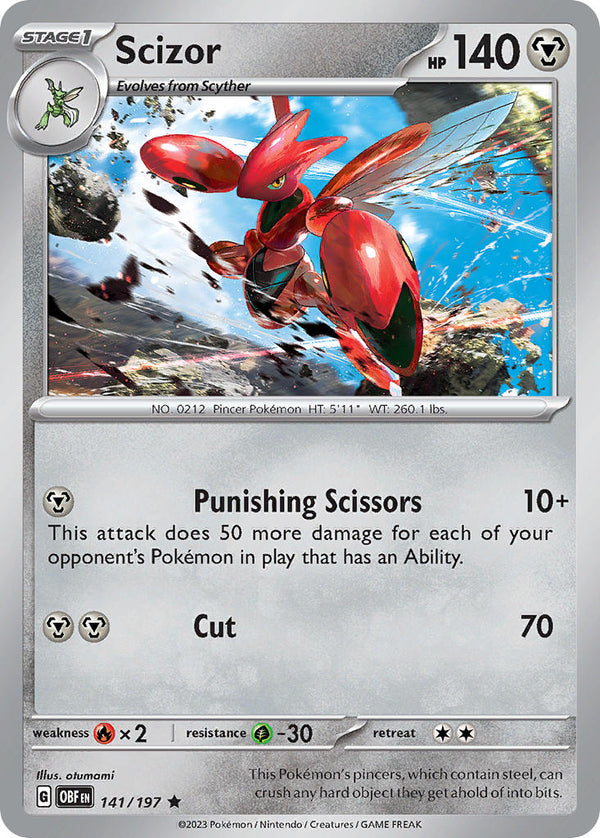 Obsidian Flames 141 Scizor