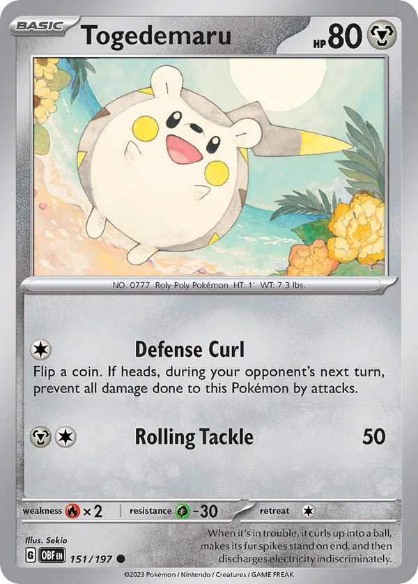 Obsidian Flames 151 Togedemaru